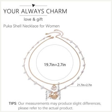 Seashell Necklace for Women Stylish Layered Charm Jewelry