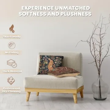 Elegant Charlotte Decorative Pillow Covers - 14x14 Tapestry