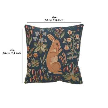 Elegant Charlotte Decorative Pillow Covers - 14x14 Tapestry