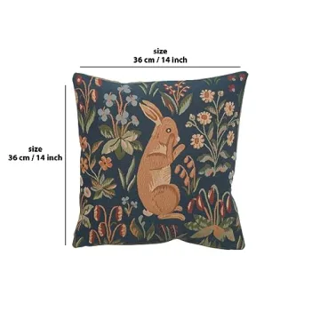 Elegant Charlotte Decorative Pillow Covers - 14x14 Tapestry