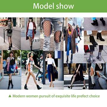 Stylish Confonze Fishnet Stockings High Waist Tights for Women