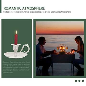 Elegant HOMSFOU Retro Handheld Candle Holder for Any Occasion