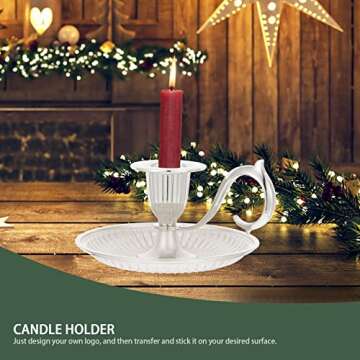 Elegant HOMSFOU Retro Handheld Candle Holder for Any Occasion