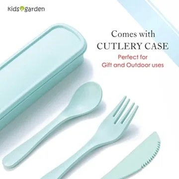 Kids Garden Car Plate Set - Eco-Friendly Bamboo Dinnerware