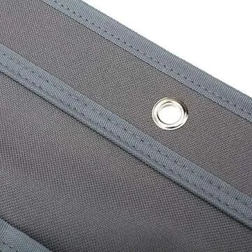 wishacc Hanging Wall File Organizer, Wall Mount/Over the Door Office Supplies Storage Mail Organizer for Notebooks,Planners,File Folders - 4 Pockets Deep Gray