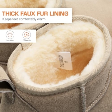 Chic & Comfortable DREAM PAIRS FuzzyClassic Winter Boots