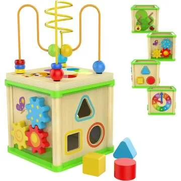 Montessori Activity Cubes for 1 Year Olds