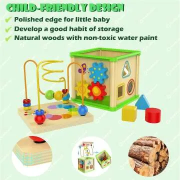 Montessori Activity Cubes for 1 Year Olds