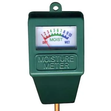 Indoor/Outdoor Moisture Sensor Meter with Full Color Instruction Card, Soil Water Monitor, Plant Care, Garden,Lawn