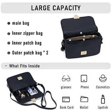 Stylish Chinllo Crossbody Bag for Women - Vegan Leather