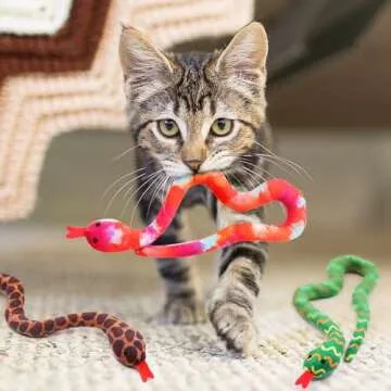 CiyvoLyeen Snake Catnip Toys for Happy Cats