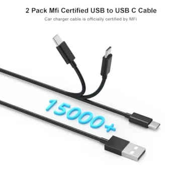 USB Car Charger for iPhone 16 - Dual Fast Charging