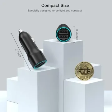 USB Car Charger for iPhone 16 - Dual Fast Charging