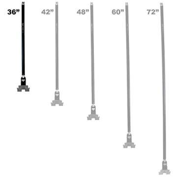 Columbia Drywall Finishing Flat Box Handle 180-Grip Feather-Weight Aluminum - Lightest Handles Available! (36")