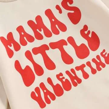 LAGKIYOJ Baby Valentine's Day Sweater Romper 0-18 Months