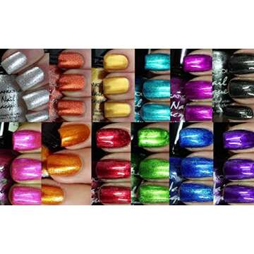 Kleancolor Nail Polish - Awesome Metallic Full Size Lacquer Lot of 12-pc Set