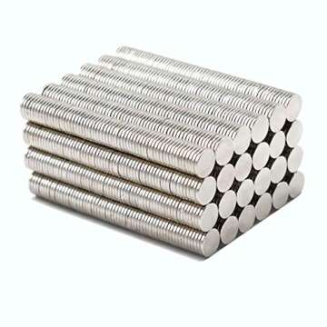 Eokoaiee 8x1mm 150PCS Decorative Fridge Magnets for DIY Building Scientific Craft Office Magnet