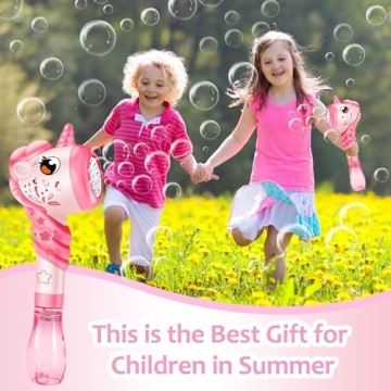 Unicorn Bubble Wand for Kids Magical Outdoor Fun