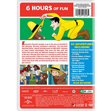Curious George 30-Adventure Collection DVD for Families