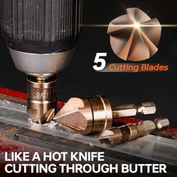 Durable M35 Cobalt Countersink Drill Bit Set for Precision