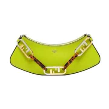 Fendi O'Lock Swing Wasabi Green Leather Shoulder Bag