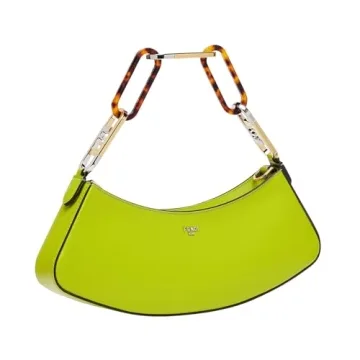 Fendi O'Lock Swing Wasabi Green Leather Shoulder Bag