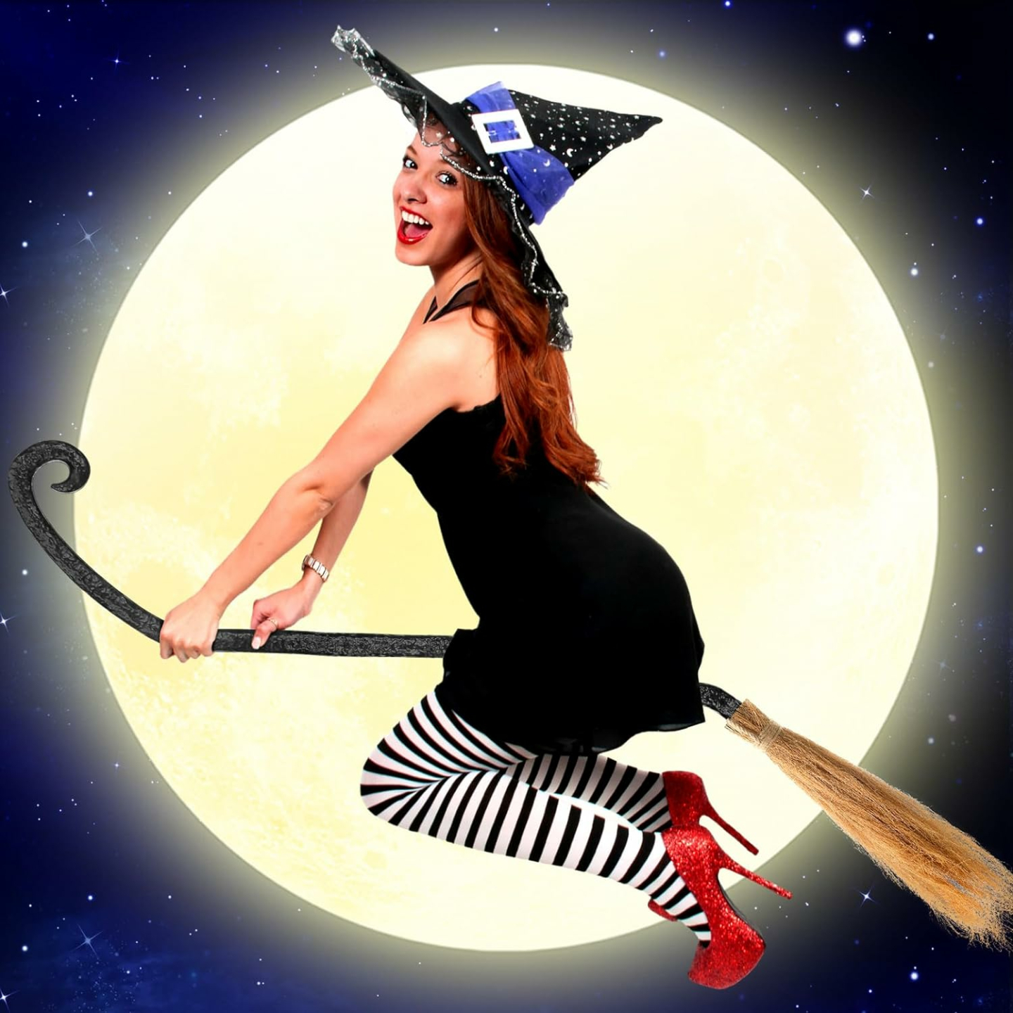 Witch Broom Props for Halloween Kids Costumes