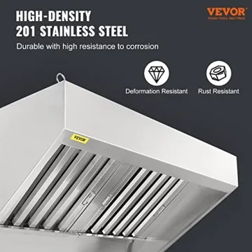 4FT VEVOR Commercial Exhaust Hood for Food Trucks