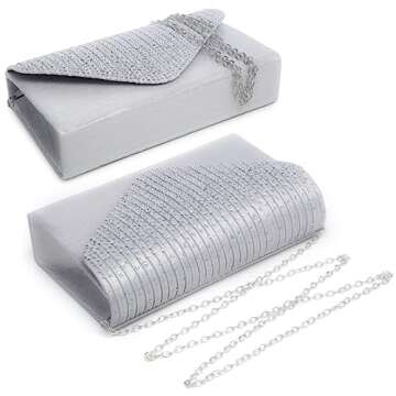 Dasein Women Satin Evening Clutch Purse for Parties