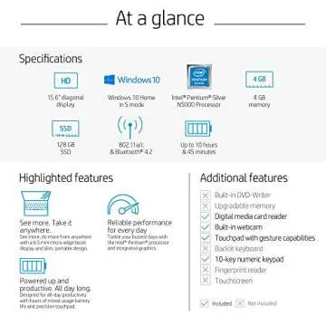 HP 15.6in Renewed Laptop with Intel Pentium N5000