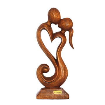 G6 Collection 12" Wooden Handmade Abstract Sculpture Statue Handcrafted - Eternal Love - Gift Art De...