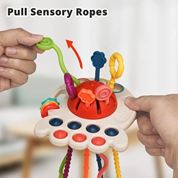 Tiyol Multi-Sensory Octopus Toy for Babies Development