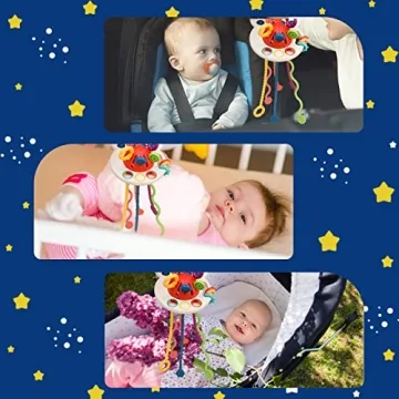 Tiyol Multi-Sensory Octopus Toy for Babies Development