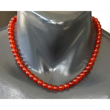 Natural Carnelian Beaded Choker for Stylish Living