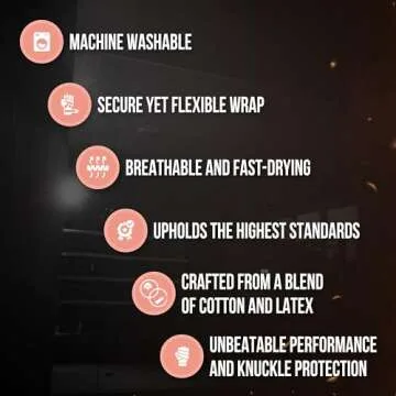 CLETO REYES Compression Hand Wraps for Boxing Gloves, Stretchy Breathable, MMA, Kickboxing, Muay Thai, Martial Arts Workout Equipment, Hook and Loop Closure, Pink, Pack of 2