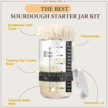 ZUNMIAL Sourdough Starter Kit for Home Baking