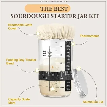 ZUNMIAL Sourdough Starter Kit for Home Baking