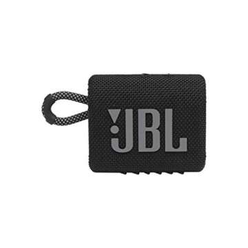 JBL Go 3 Portable Waterproof Wireless Speaker with USB-C Cable - Black