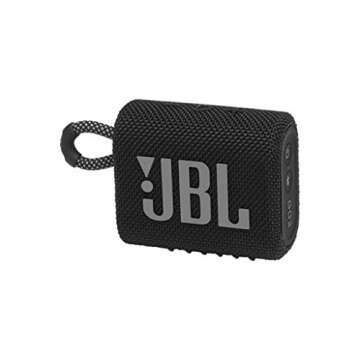 JBL Go 3 Portable Waterproof Wireless Speaker - Black