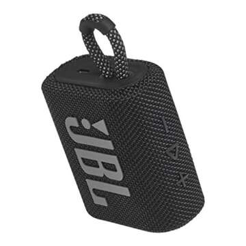 JBL Go 3 Portable Waterproof Wireless Speaker - Black