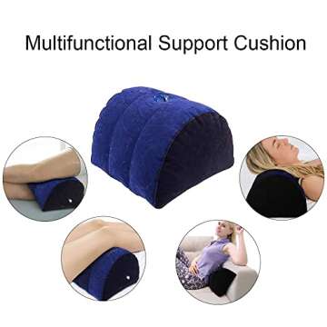 MISSTU Half Moon Pillow Adult Toy Mount for Coupe Sex Women G Spot Position Cushion Multifunctional Inflatable Support Pillow