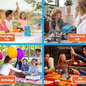 Kids Create Absurdity Funny Card-Game for Kids Family Game Night-Laugh Until You Cry- Stocking-Stuffer-for-Kids A Fun Fill in The Blank Card Game for Ages 6-12 Years Old.