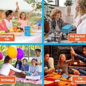 Kids Create Absurdity Funny Card-Game for Kids Family Game Night-Laugh Until You Cry- Stocking-Stuffer-for-Kids A Fun Fill in The Blank Card Game for Ages 6-12 Years Old.