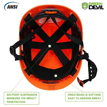 Forestry Safety Helmet - 3 in 1 Hard Hat with Ear Muffs