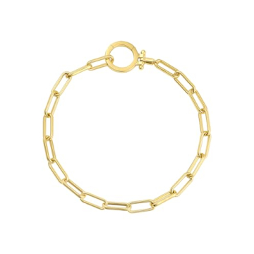 gorjana Women's Parker Paperclip Bracelet in 18K Gold