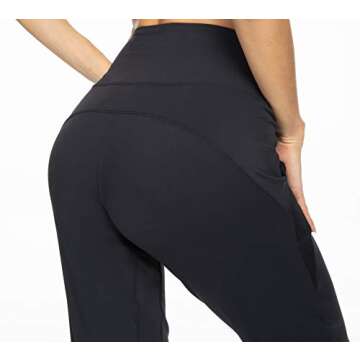 Kcutteyg Womens Joggers with Pockets High Waisted, Lightweight Quick Dry Athletic Workout Soft Pants for Gym, Yoga, Running (Black,Medium)