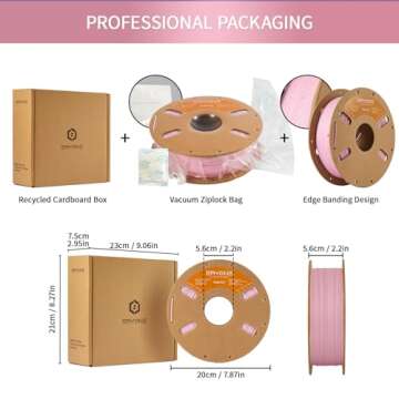 Eryone Matte PLA Filament for 3D Printer, 1.75mm, 1kg - Pink