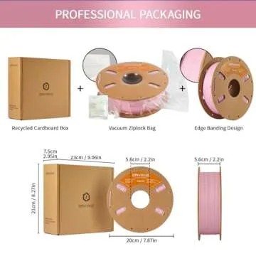 Eryone Matte PLA Filament for 3D Printer, 1.75mm, 1kg - Pink