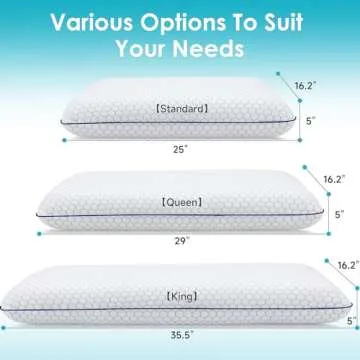 CushyOasis Memory Foam Pillow for All Sleepers - Soft & Supportive
