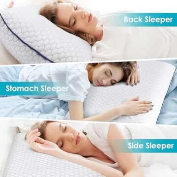 CushyOasis Memory Foam Pillow for All Sleepers - Soft & Supportive